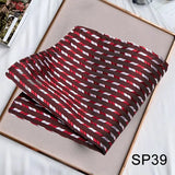 Momentlover Business Neck Scarf Men's Retro Scarf Men's Printing Scarf Small Square Men's Fall Suit Shirt Luxury Scarf Hiphop Men's Scarf