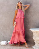 Sexy Blue Ruffled Halter Neck Sleeveless Maxi Dress Casual Women Summer Clothes Streetwear Sundress Vestido De Mujer A1228