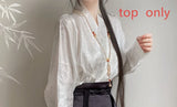 Hanfu Skirt Chinese Style Costume Mamianqun Ming Dynasty Weaving Gold Or Printing Horse Face Skirt Chinese Dress Original