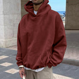 Momentlover New Hip Hop Hoodies With Heavyweight Autumn Winter Men Kanye West Hoodie Sweatshirt Swag Solid Good Quality Pullover