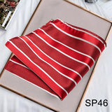 Momentlover Business Neck Scarf Men's Retro Scarf Men's Printing Scarf Small Square Men's Fall Suit Shirt Luxury Scarf Hiphop Men's Scarf