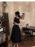 Geuxml  Summer Women Sexy Elegent Party French White Midi Dress  Female Fashion Slim Clothes Vestidos De Mujer Lady Prom Dress New