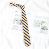 Momentlover -  Japanese College Style DK Uniform Hand Tie Fashion High Street Shirt Simple Striped Bow Ties Students Top Clothes Accessories