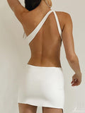 Bandage Dress  Women White Bodycon Dress Elegant Sexy Cut Out Evening Club Party Dress High Quality Summer Runway Fashion