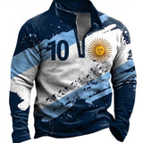 Momentlover Patchwork Fashion Mens Sweatshirt Casual Loose Long Sleeve Zip- Stand Collar Pullovers  Spring Leisure Men Hoodie Streetwear