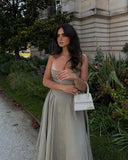 vmtvr Cottagecore Frill Hem Midi Dresses Elegant Sleeveless Birthday Pleated Fairy Slip Corset Sundress Holiday Gown