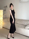 Woman Spring Summer Style Bodycon Dress Female Sexy Sleeveless O-Neck Mermard Sheath Dress Vestidos SS173