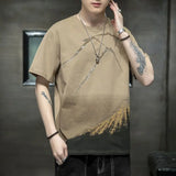 Momentlover  -  Fashion Printed O-Neck Short Sleeve T-Shirt Men's Clothing Summer New Oversized Casual Pullovers All-match Tee Shirt