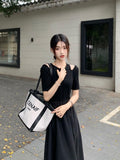 Geuxml   Summer Black Long Dress Womens Sexy Fashion Elegant Trend Simple Streetwear Party Daily Beach Midi Dresses Lady Vestidos