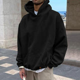 Momentlover New Hip Hop Hoodies With Heavyweight Autumn Winter Men Kanye West Hoodie Sweatshirt Swag Solid Good Quality Pullover
