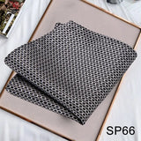 Momentlover Business Neck Scarf Men's Retro Scarf Men's Printing Scarf Small Square Men's Fall Suit Shirt Luxury Scarf Hiphop Men's Scarf