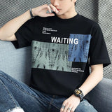 Momentlover  -  Fashion Printed O-Neck Short Sleeve All-match T-Shirt Men's Clothing Spring New Oversized Casual Pullovers Korean Tee Shirt