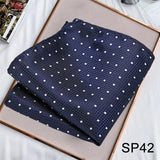Momentlover Business Neck Scarf Men's Retro Scarf Men's Printing Scarf Small Square Men's Fall Suit Shirt Luxury Scarf Hiphop Men's Scarf