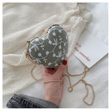 Momentlover Delicate Heart Mini Cottagecore Bag