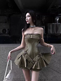 - Strapless A-line Party Dress   GEU1350