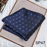 Momentlover Business Neck Scarf Men's Retro Scarf Men's Printing Scarf Small Square Men's Fall Suit Shirt Luxury Scarf Hiphop Men's Scarf