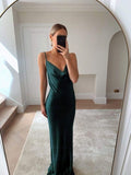 Sexy Spaghetti Strap Metal Zipper Back Open Satin Maxi Dress Long White Tunic Women Summer Clothes Elegant Party Dresses A1335
