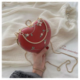 Momentlover Delicate Heart Mini Cottagecore Bag