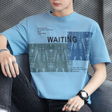 Momentlover  -  Fashion Printed O-Neck Short Sleeve All-match T-Shirt Men's Clothing Spring New Oversized Casual Pullovers Korean Tee Shirt
