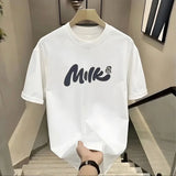 Momentlover  -  Summer Oversized Men's Pure Cotton Short Sleeve T-shirt Vintage Style Fashion Personalised Custom Streetwear Funny Favourite Clo