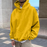 Momentlover New Hip Hop Hoodies With Heavyweight Autumn Winter Men Kanye West Hoodie Sweatshirt Swag Solid Good Quality Pullover