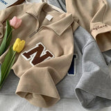 Momentlover  -  Summer Oversize Casual Fashion tracksuit Loose Waffle Suit Men Loose Short-sleeve tshirt + Sports Shorts Letter Print 2pcs Set