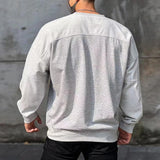 Momentlover  -  Trend Solid Men's Sweatshirts Fashion Spring Autumn Long Sleeve Round Neck Hoodie Pullover Streetwear Fashion Casual Loose Tops