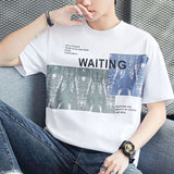 Momentlover  -  Fashion Printed O-Neck Short Sleeve All-match T-Shirt Men's Clothing Spring New Oversized Casual Pullovers Korean Tee Shirt