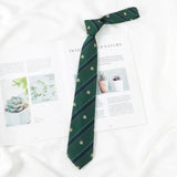 Momentlover -  Japanese College Style DK Uniform Hand Tie Fashion High Street Shirt Simple Striped Bow Ties Students Top Clothes Accessories