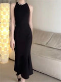 Woman Spring Summer Style Bodycon Dress Female Sexy Sleeveless O-Neck Mermard Sheath Dress Vestidos SS173
