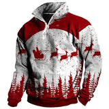 Momentlover Patchwork Fashion Mens Sweatshirt Casual Loose Long Sleeve Zip- Stand Collar Pullovers  Spring Leisure Men Hoodie Streetwear
