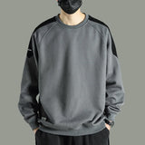 Momentlover  -  Quality Basic Oversized Sweatshirt Men Unisex Casual Cotton Pullover Korean Hoodies New Harajuku Streetwear Men Clothings