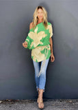 Sexy Cold Shoulder Short Sleeve Mini Dress Tunic Women Summer Clothes Beach Wear Green Boho Printed Dresses Vestidos A1286