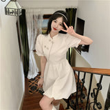themeisles New Chinese Fashion Cheongsam Mini Doll Dress Stand Collar Puff Sleeve Little Ball Gown Dress Small Girl Black White Party Dress