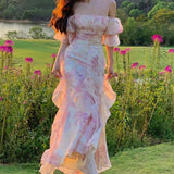Momentlover Arabella's Rosy Dream Diary Cottagecore Princesscore Fairycore Coquette Mermaidcore Balletcore Romantic Academia Angelcore Kawaii Dress
