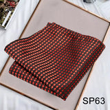 Momentlover Business Neck Scarf Men's Retro Scarf Men's Printing Scarf Small Square Men's Fall Suit Shirt Luxury Scarf Hiphop Men's Scarf