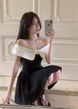 - Off the shoulder a-line dress   GEU1225