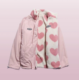 Momentlover Soft Hearted Girl Cottagecore Princesscore Fairycore Coquette Soft Girl Kawaii Reversable Warm Sweater