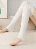 momentlover Casual Keep Warm Solid Color Leg Warmers Accessories