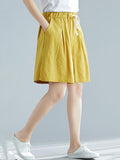 Momentlover Loose Solid Wide Leg Pants