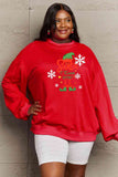 Momentlover Simply Love Full Size Graphic Round Neck Sweatshirt
