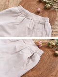Momentlover Casual Loose Keep Warm Elasticity Solid Color Casual Pants Bottoms