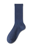 momentlover Solid Color Pleated Socks