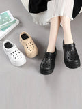 Momentlover Hollow Slippers Platform Shoes Sandals Crocs