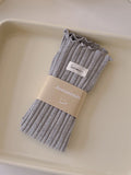 momentlover Wood Ear Lace Pleated Socks