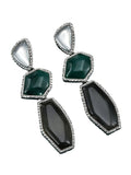 Momentlover Split-Joint Geometric Drop Earrings