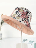 Momentlover Original Solid&Printing Reversible Foldable Sun-Protection Bucket Hat