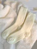momentlover Solid Color Elasticity Socks