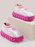 Momentlover Warm Indoor Non-Slip Waterproof Soft Sole Padded Flat Shoes