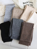 momentlover Casual Skinny Solid Color Stockings Accessories